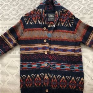 Cardigan vintage print